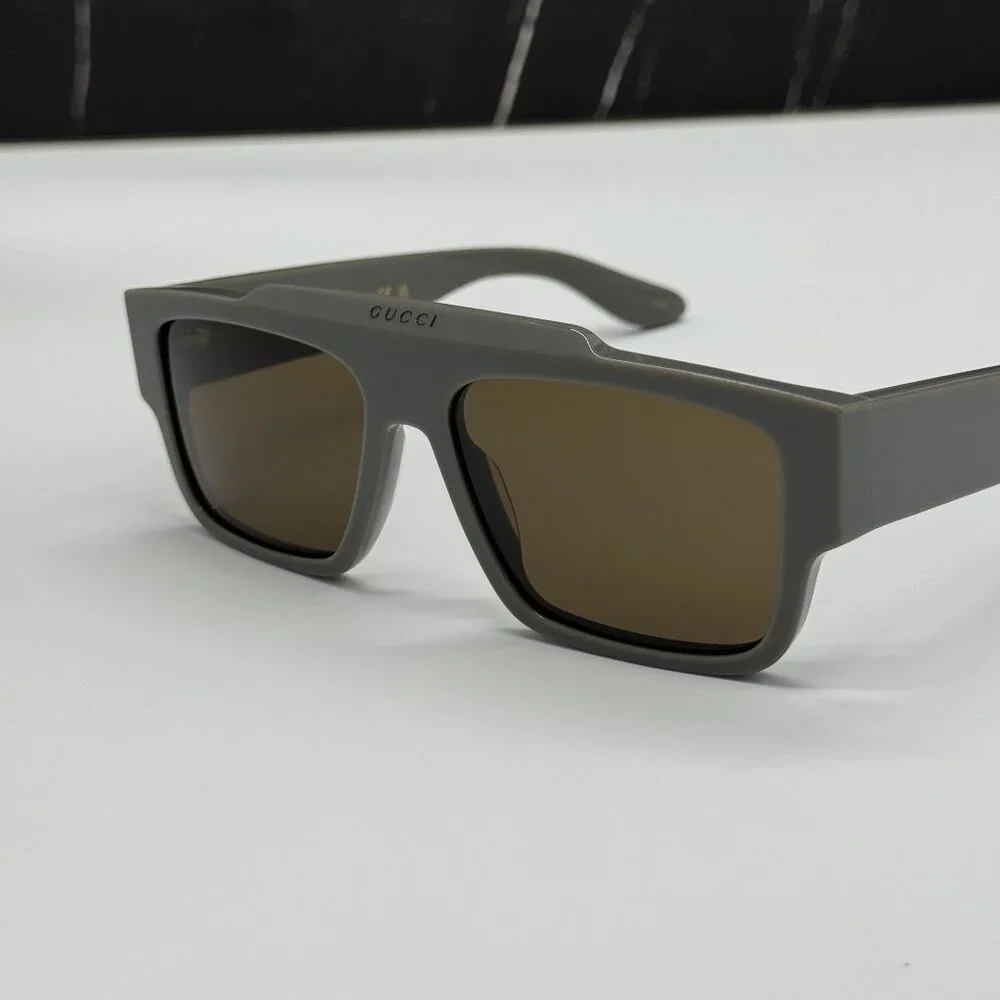 NEW GUCCI SUNGLASSES GG1460S 003 GRAY UNISEX EYEWEAR